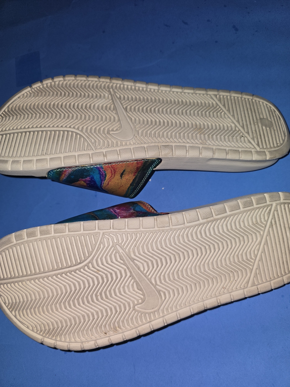 Nike Marble Print Benassi Slides Size 12M. Offers Welcome - Picture 3 of 4